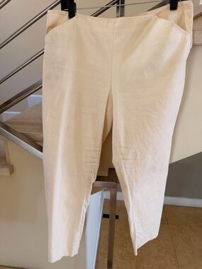 Purple RALPH Lauren Cream Stretch Pants